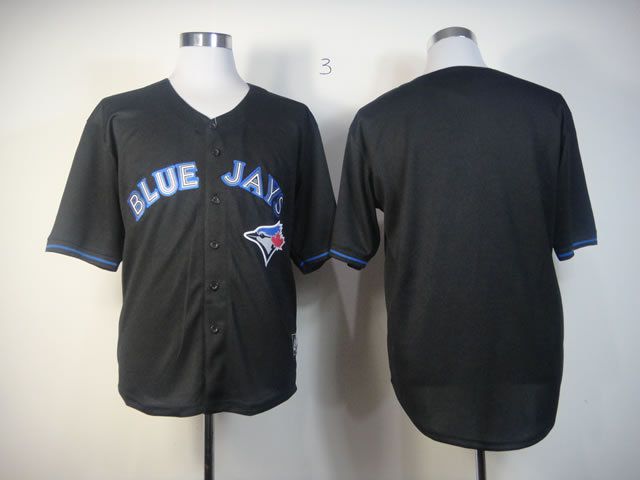 Men Toronto Blue Jays Blank Black MLB Jerseys1